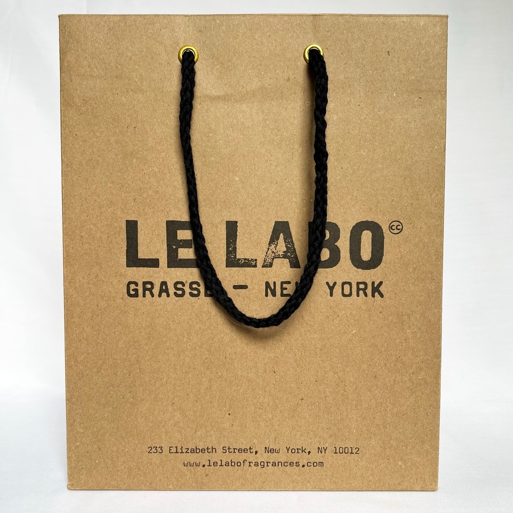 LE LABO GRASSE NEW YORK Brown Paper Boutique Shopping Bag